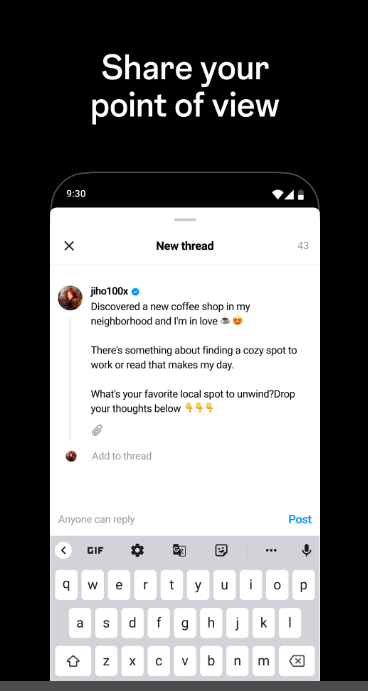 Threads App : Share your point of view